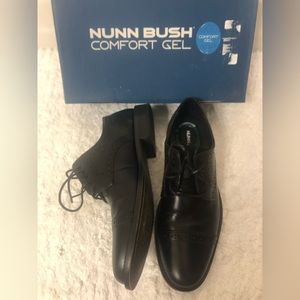 Nunn Bush Black Leather Comfort Gel Shoes